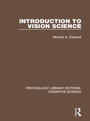 cover image of Introduction to Vision Science